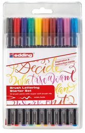 Rotulador Fibra Edding 1340 Brushpen Estuche De 10
