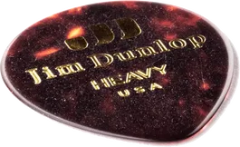 DUNLOP Pack 12 Púas Genuine Celluloid Teardrop Shell - Heavy