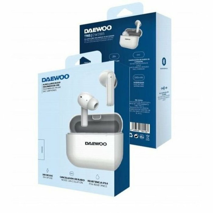 Daewoo DW2002 Auriculares TWS Bluetooth 5.3 Blanco