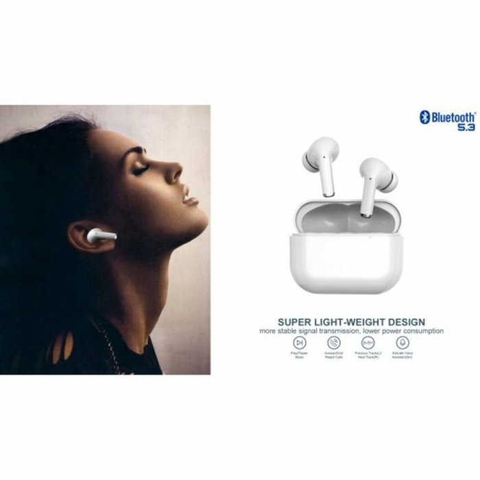 Daewoo DW2002 Auriculares TWS Bluetooth 5.3 Blanco
