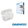 Daewoo Auriculares Inalambricos TWS Bluetooth 5.3 Color Blanco con Bateria 40mAh y Carga 500mAh