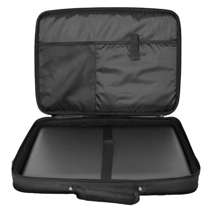 Ultron 371960 Maletín para Portátil 17" (43.2cm), Negro, Resistente a Golpes y Rayones, Funda para Notebook con Correa