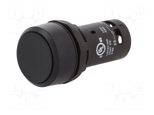 ABB Interruptor de presión CP1 22mm Negro NA