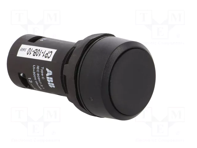 ABB Interruptor de presión CP1 22mm Negro NA