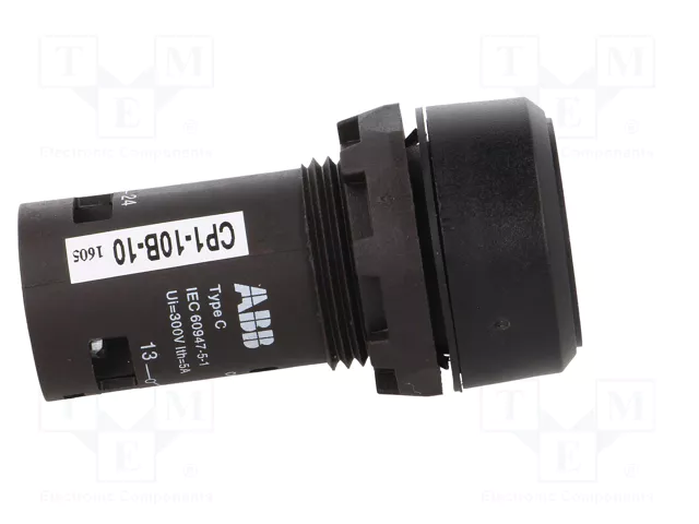 ABB Interruptor de presión CP1 22mm Negro NA