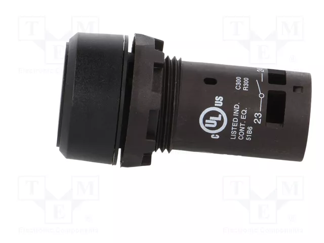 ABB Interruptor de presión CP1 22mm Negro NA