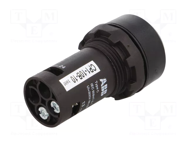 ABB Interruptor de presión CP1 22mm Negro NA