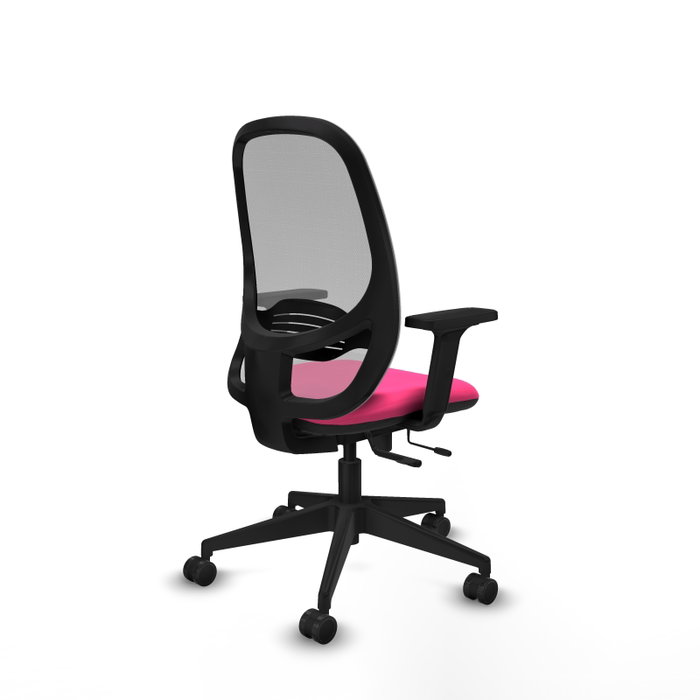 PIQUERAS Y CRESPO Silla de oficina Cilanco Rosa y Gris con Mecanismo Sincro/Traslack PIQUERAS Y CRESPO Silla de oficina Cilanco Rosa y Gris con Mecanismo Sincro/Traslack