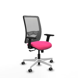 PIQUERAS Y CRESPO Silla de oficina Zulema Rosa y Gris