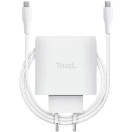 Trust Cargador de Pared GaN Maxo 25524 65W USB-C con Cable Incluido