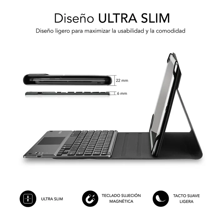 Subblim KeyTab Pro Funda con Teclado Bluetooth y Touchpad Negra Subblim KeyTab Pro Funda con Teclado Bluetooth y Touchpad Negra