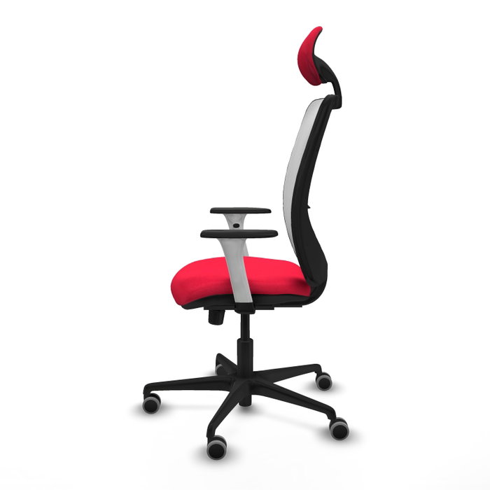 PIQUERAS Y CRESPO Silla de oficina Zulema con mecanismo Sincro, Rojo y Blanco PIQUERAS Y CRESPO Silla de oficina Zulema con mecanismo Sincro, Rojo y Blanco