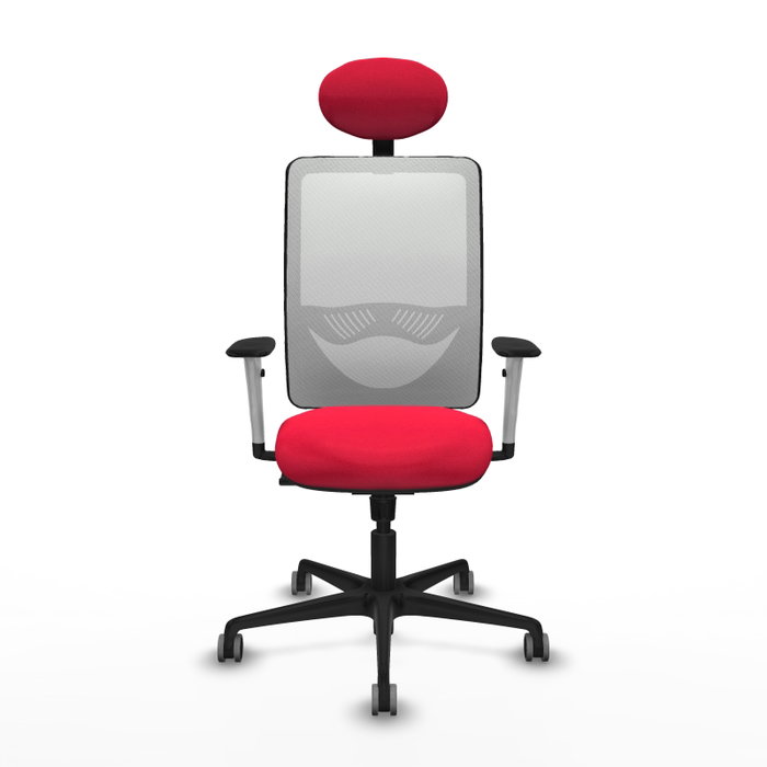 PIQUERAS Y CRESPO Silla de oficina Zulema con mecanismo Sincro, Rojo y Blanco PIQUERAS Y CRESPO Silla de oficina Zulema con mecanismo Sincro, Rojo y Blanco