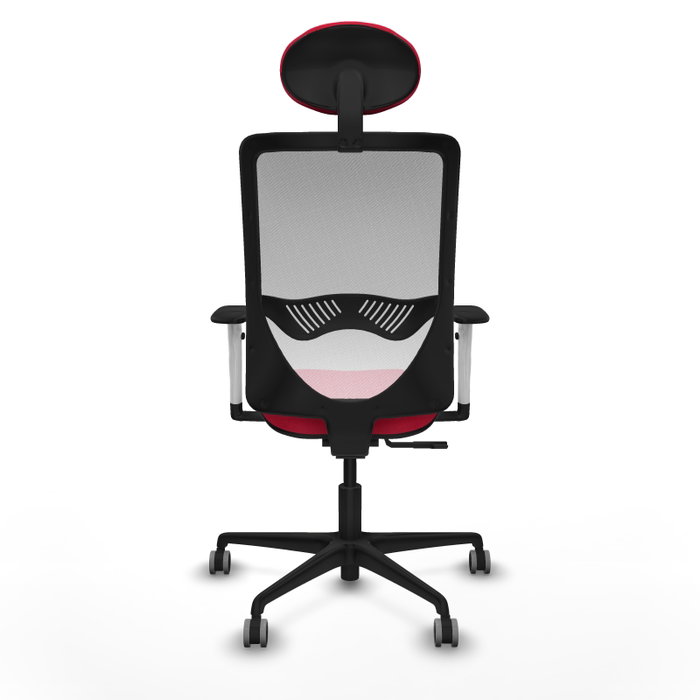 PIQUERAS Y CRESPO Silla de oficina Zulema con mecanismo Sincro, Rojo y Blanco PIQUERAS Y CRESPO Silla de oficina Zulema con mecanismo Sincro, Rojo y Blanco