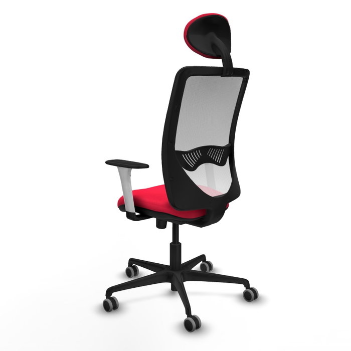 PIQUERAS Y CRESPO Silla de oficina Zulema con mecanismo Sincro, Rojo y Blanco PIQUERAS Y CRESPO Silla de oficina Zulema con mecanismo Sincro, Rojo y Blanco