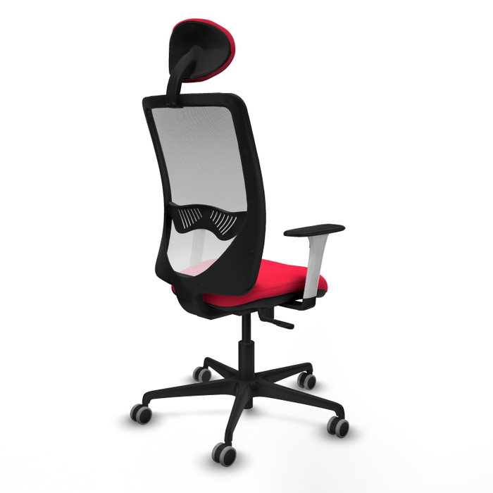 PIQUERAS Y CRESPO Silla de oficina Zulema con mecanismo Sincro, Rojo y Blanco PIQUERAS Y CRESPO Silla de oficina Zulema con mecanismo Sincro, Rojo y Blanco
