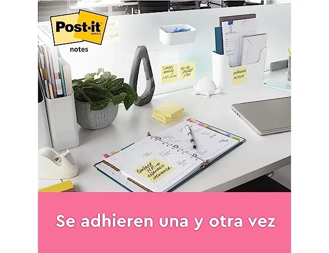 Post-it Bloc de notas adhesivas amarillas 76x102 mm con 100 hojas Post-it Bloc de notas adhesivas amarillas 76x102 mm con 100 hojas
