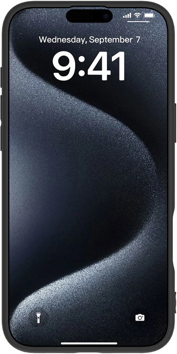 eSTUFF Funda INFINITE VIENNA para iPhone 16, TPU 100% Reciclado - Negro