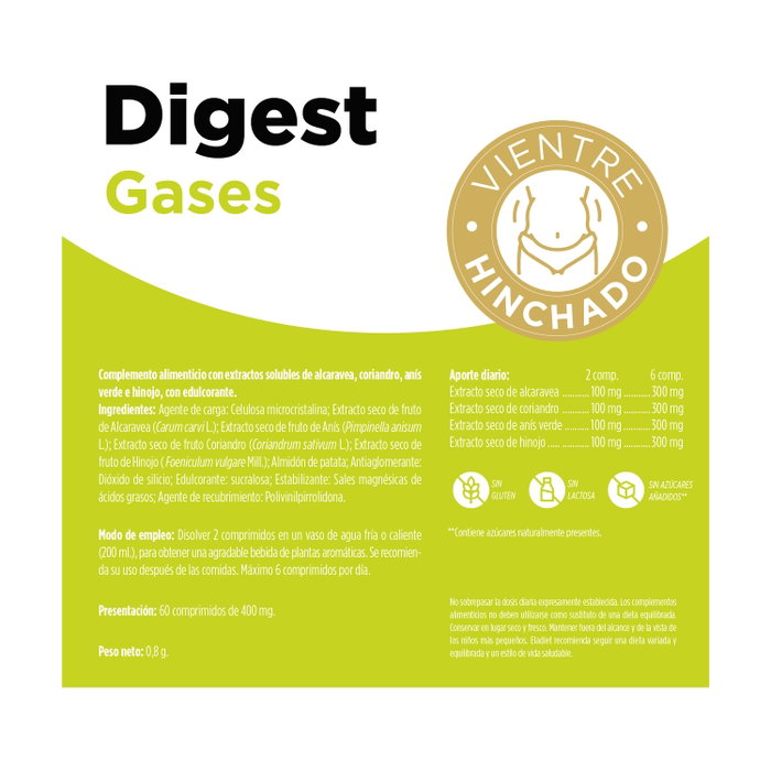 ELADIET Digest Gases 60 comprimidos ELADIET Digest Gases 60 comprimidos