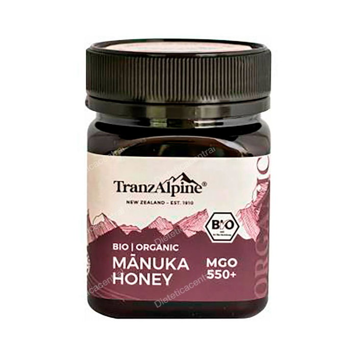 TRANZALPINE Miel de Manuka MGO 550+ Bio 250 Gr