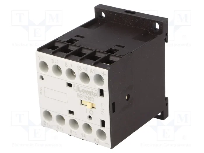 LOVATO ELECTRIC Contactor BG 3-polar 12VDC 12A LOVATO ELECTRIC Contactor BG 3-polar 12VDC 12A