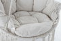 DKD Home Decor Silla Colgante para Terraza y Jardín Beige Algodón y Poliéster 100 x 80 x 145 cm