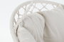 DKD Home Decor Silla Colgante para Terraza y Jardín Beige Algodón y Poliéster 100 x 80 x 145 cm