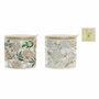 DKD Home Decor Azucarero Dolomita y Bambú Surtido IVY&DAISY 2022, 2 unidades, Verde y Beige