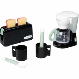 Smoby Desayuno Tefal con tostadora, cafetera, tazas y cucharas