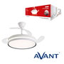 AVANT VENTILADOR DE TECHO 42" ASPAS RETRACTILES 30W MOTOR 36W LED 3 TEMPERATURAS CONTROL POR APP