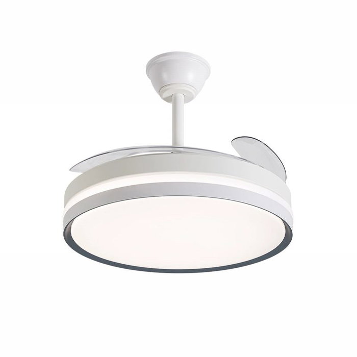 AVANT VENTILADOR DE TECHO 42" ASPAS RETRACTILES 30W MOTOR 36W LED 3 TEMPERATURAS CONTROL POR APP