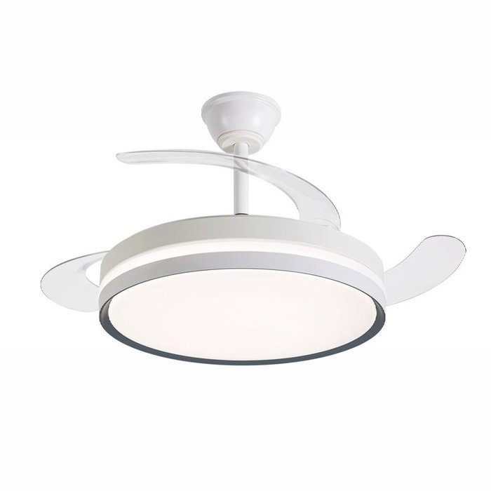 AVANT VENTILADOR DE TECHO 42" ASPAS RETRACTILES 30W MOTOR 36W LED 3 TEMPERATURAS CONTROL POR APP