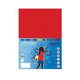 Fabrisa Cartulina Roja A4 180g Pack de 50