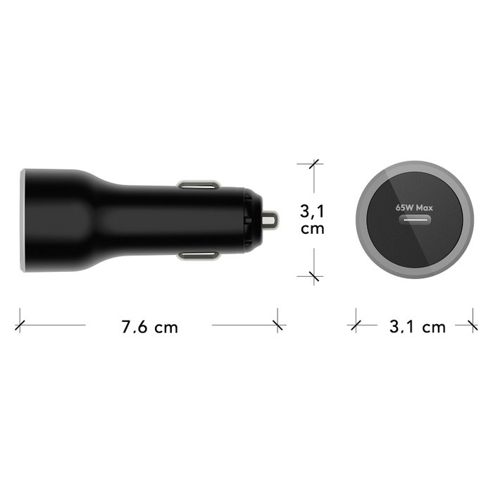 dbramante1928 Cargador de coche re-charge 65 W USB-C Negro dbramante1928 Cargador de coche re-charge 65 W USB-C Negro