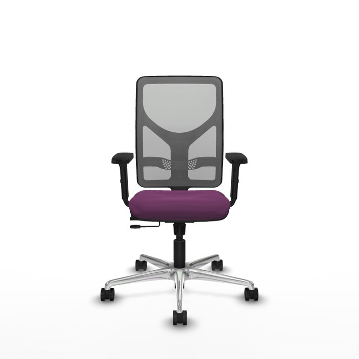 PIQUERAS Y CRESPO Silla de oficina Motilla con mecanismo Sincro/Traslack, Morado y Gris