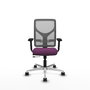 PIQUERAS Y CRESPO Silla de oficina Motilla con mecanismo Sincro/Traslack, Morado y Gris