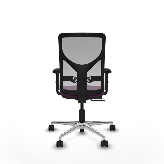 PIQUERAS Y CRESPO Silla de oficina Motilla con mecanismo Sincro/Traslack, Morado y Gris