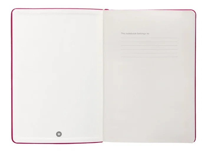 Antartik Cuaderno A5 con gomilla, tapa dura, hojas de puntos, 100 hojas, color burdeos, 80 gr FSC