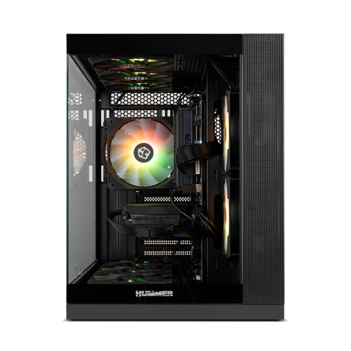 NOX HUMMER ASTRA NEO Semitorre Negra Frameless USB 3.0 Type-C