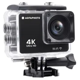 AgfaPhoto AC9000BK Cámara Deportiva 4K WiFi 16MP Gran Angular 130º Estabilizador 6 Ejes Negra