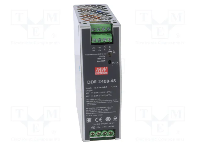 MEAN WELL DDR-240B-48 Convertidor DC/DC 240W 48V 5A