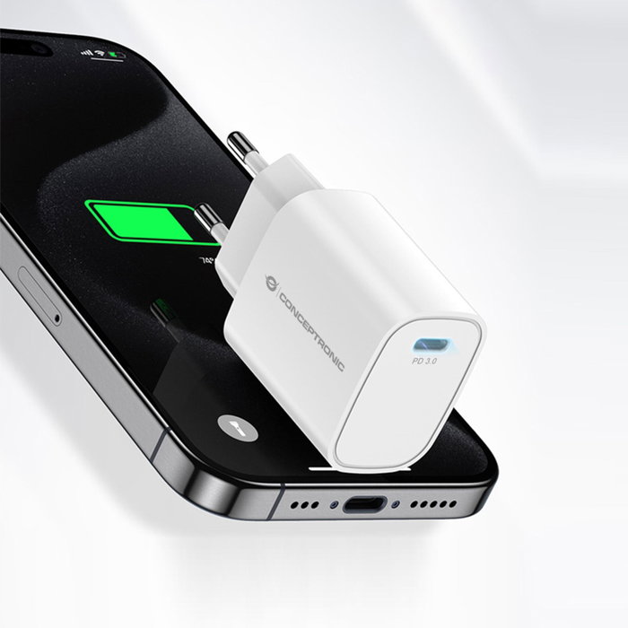 Conceptronic ALTHEA14W Cargador USB-C 20W Blanco