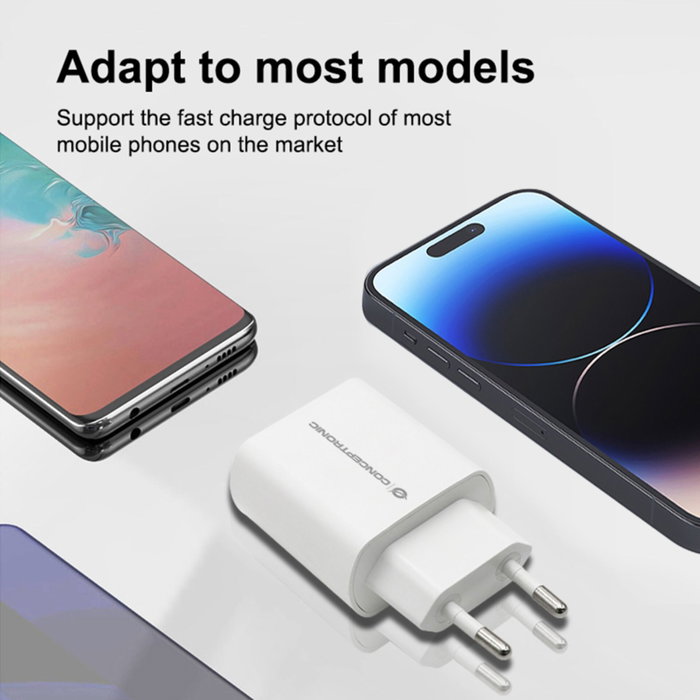Conceptronic ALTHEA14W Cargador USB-C 20W Blanco