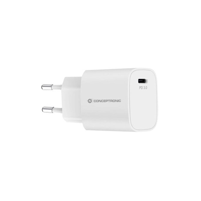 Conceptronic Cargador de pared 1 puerto USB-C 20W PD Conceptronic Cargador de pared 1 puerto USB-C 20W PD