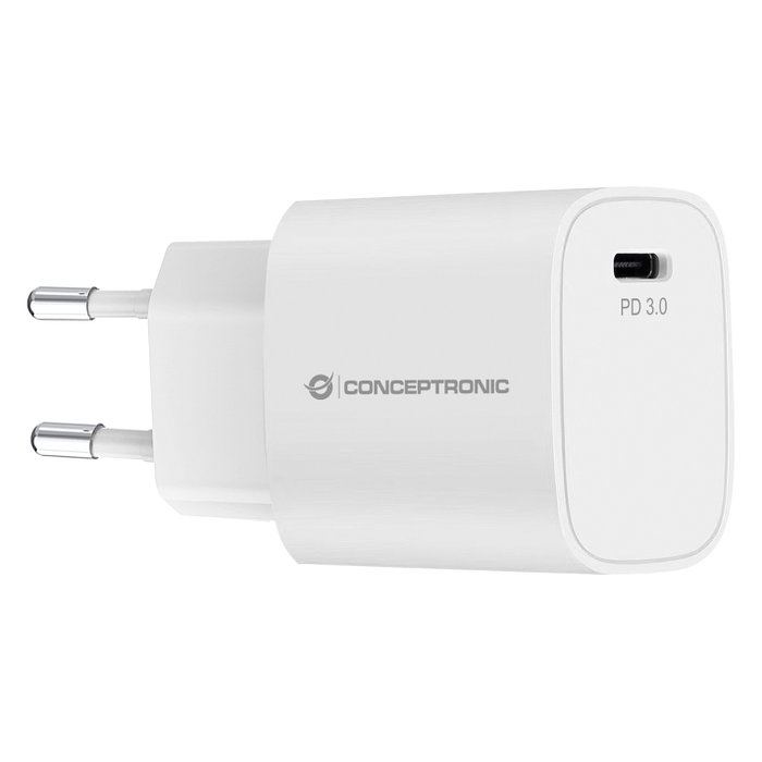 Conceptronic ALTHEA14W Cargador USB-C PD 3.0 20W Blanco