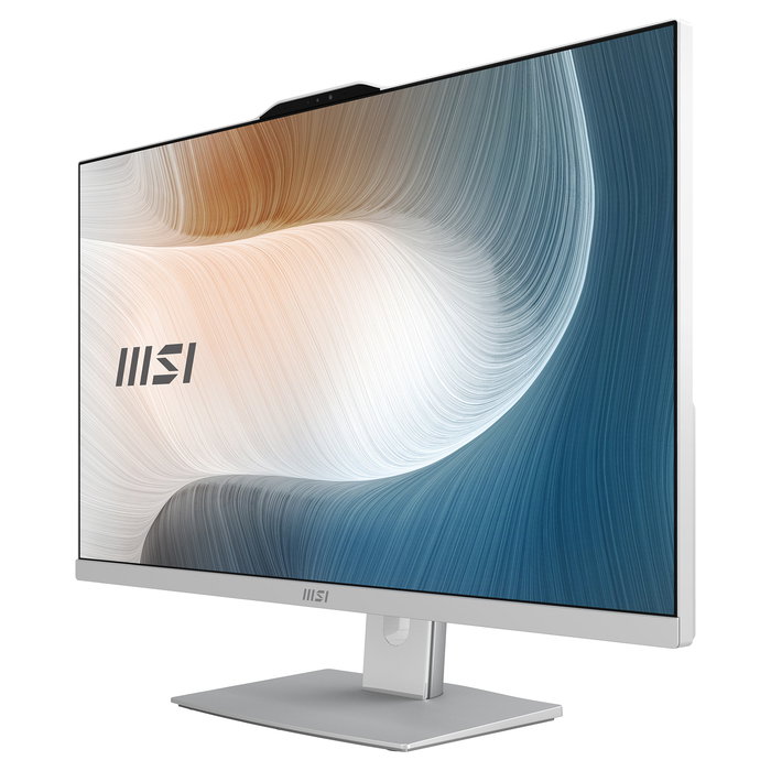MSI PC Todo en Uno Modern AM272P 1M-1290DE - Pantalla IPS 27" Full HD, Intel Core 5 120U, 16GB RAM, 512GB SSD, WiFi 6E, Bluetooth 5.3, Windows 11 Home, Color Blanco