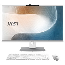 MSI PC Todo en Uno Modern AM272P 1M-1290DE - Pantalla IPS 27" Full HD, Intel Core 5 120U, 16GB RAM, 512GB SSD, WiFi 6E, Bluetooth 5.3, Windows 11 Home, Color Blanco
