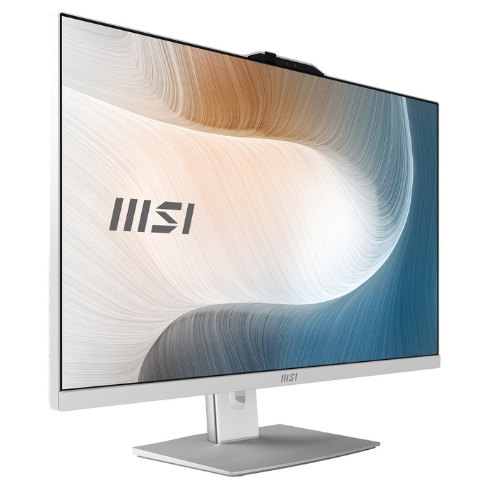 MSI PC Todo en Uno Modern AM272P 1M-1290DE - Pantalla IPS 27" Full HD, Intel Core 5 120U, 16GB RAM, 512GB SSD, WiFi 6E, Bluetooth 5.3, Windows 11 Home, Color Blanco