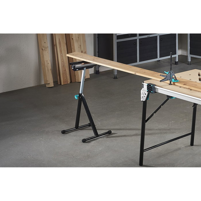 Wolfcraft Caballete multifuncional con soporte y rodillo