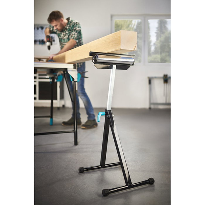Wolfcraft Caballete multifuncional con soporte y rodillo